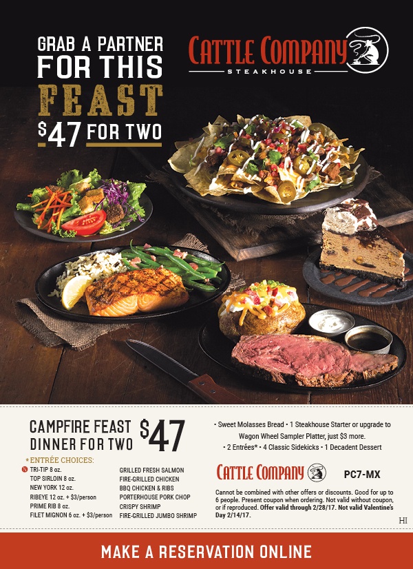 Black Angus Steakhouse Grab a Partner for this 47 Campfire Feast for Two