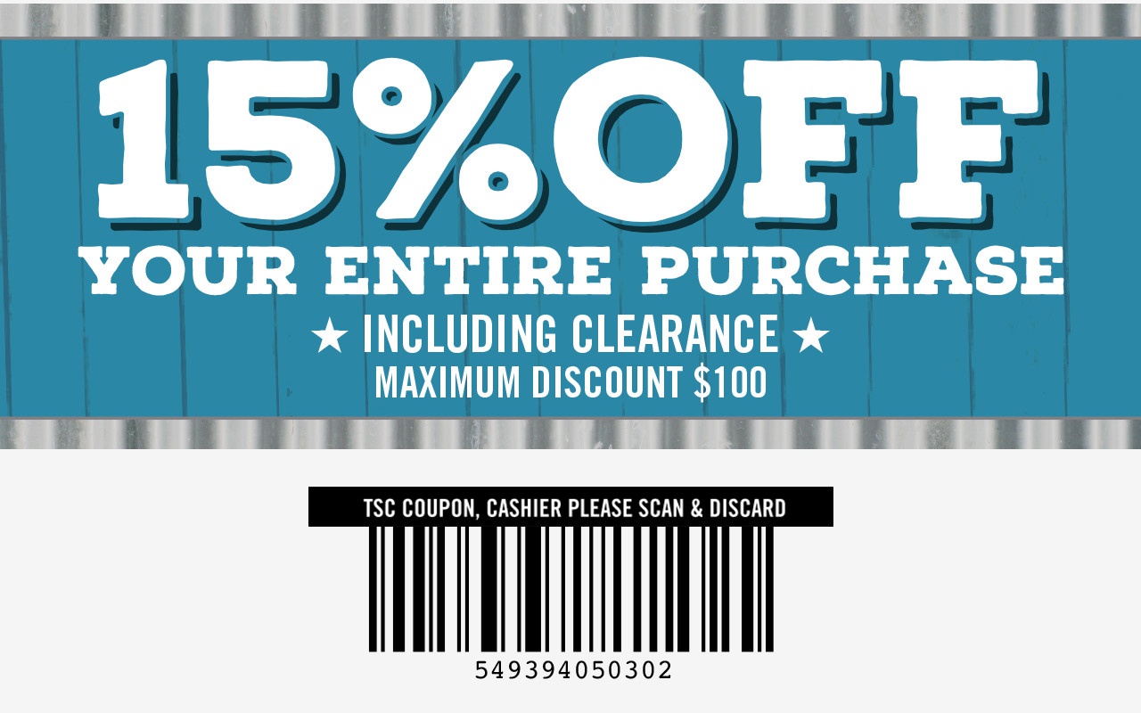 Printable In Store Tractor Supply Coupons