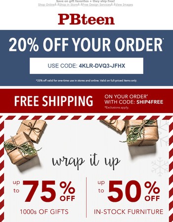 Pottery Barn Teen Pottery Barn Teen Newsletter