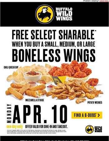 Buffalo Wild Wings Grill and Bar Coupons April 2017: Coupon &amp; Promo Codes