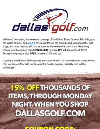 Us Open Coupon Code