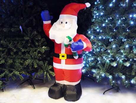 Inflatable Santa & Snowman