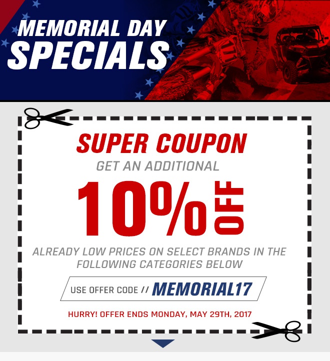 Rocky Mountain ATV & MC Memorial Day Specials Super Coupon