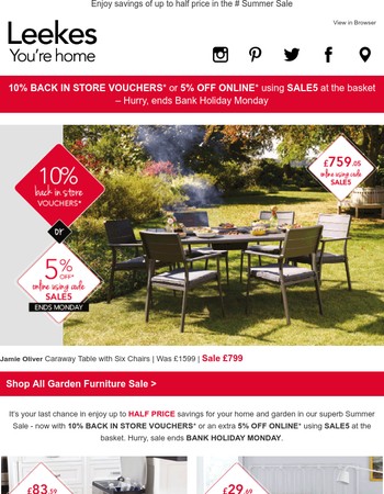 Garden Furniture Vouchers leekes : offers from newsletters Garden Furniture Vouchers leekes : offers from newsletters