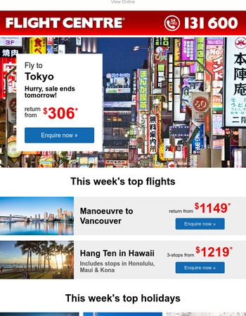 Flight Centre Australia Coupons Oct. 2017: Coupon & Promo