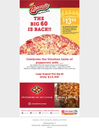 Cassano's coupons